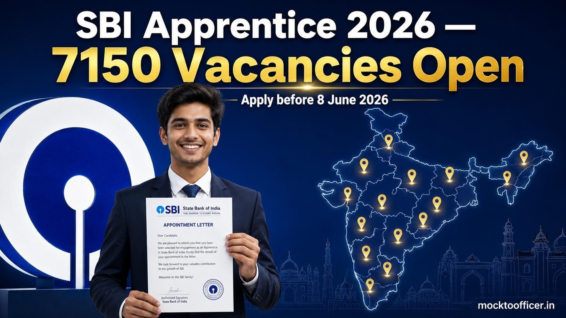 SBI Apprentice 2026: 7150 Vacancies, Apply by June 8