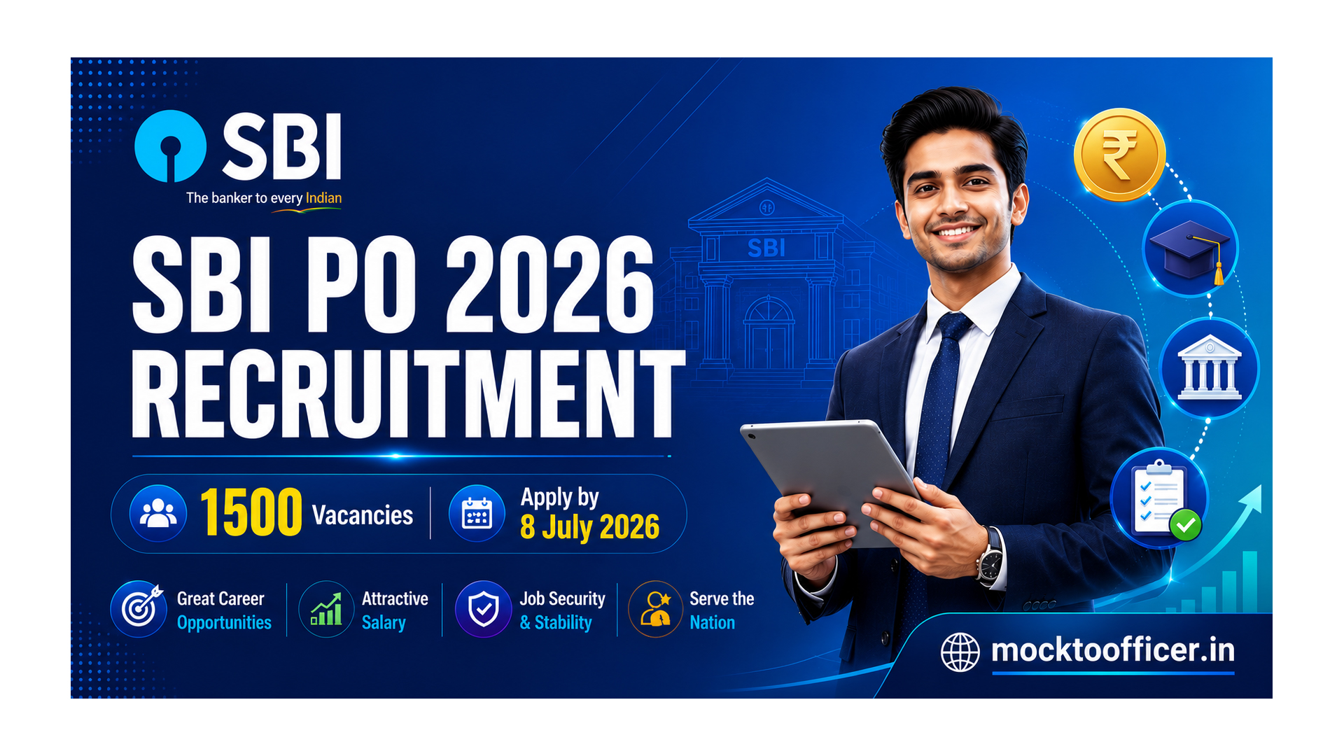 SBI PO 2026 Recruitment: 1500 Vacancies, Eligibility, Exam Dates and How to Apply
